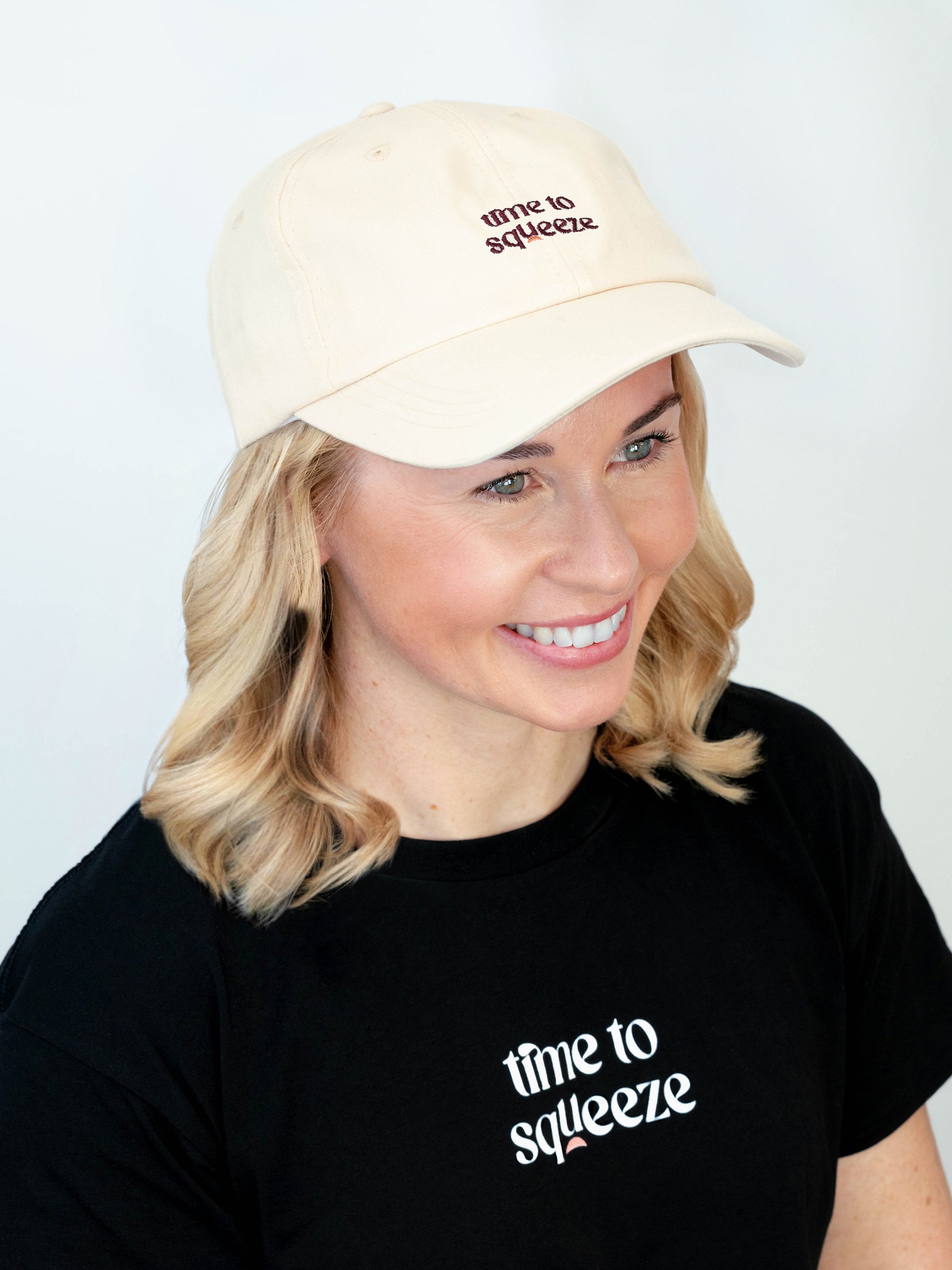 Time to Squeeze Dad Hat (Cream) product image (3)