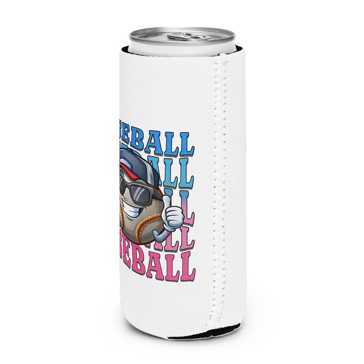 Baseball Thumbs Up Smiling Can Cooler product image (2)