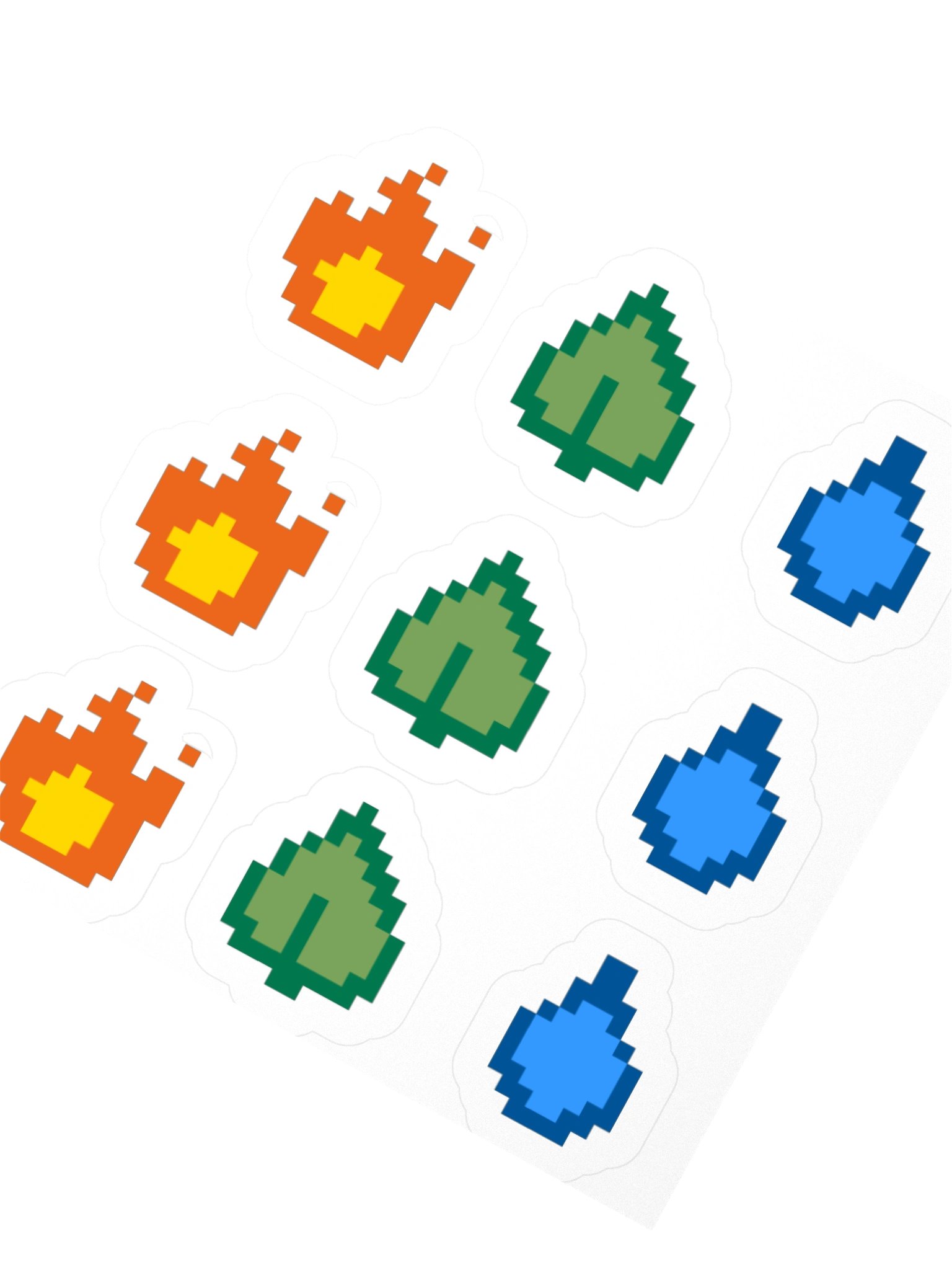 Fire Water Grass - Sticker Set product image (2)