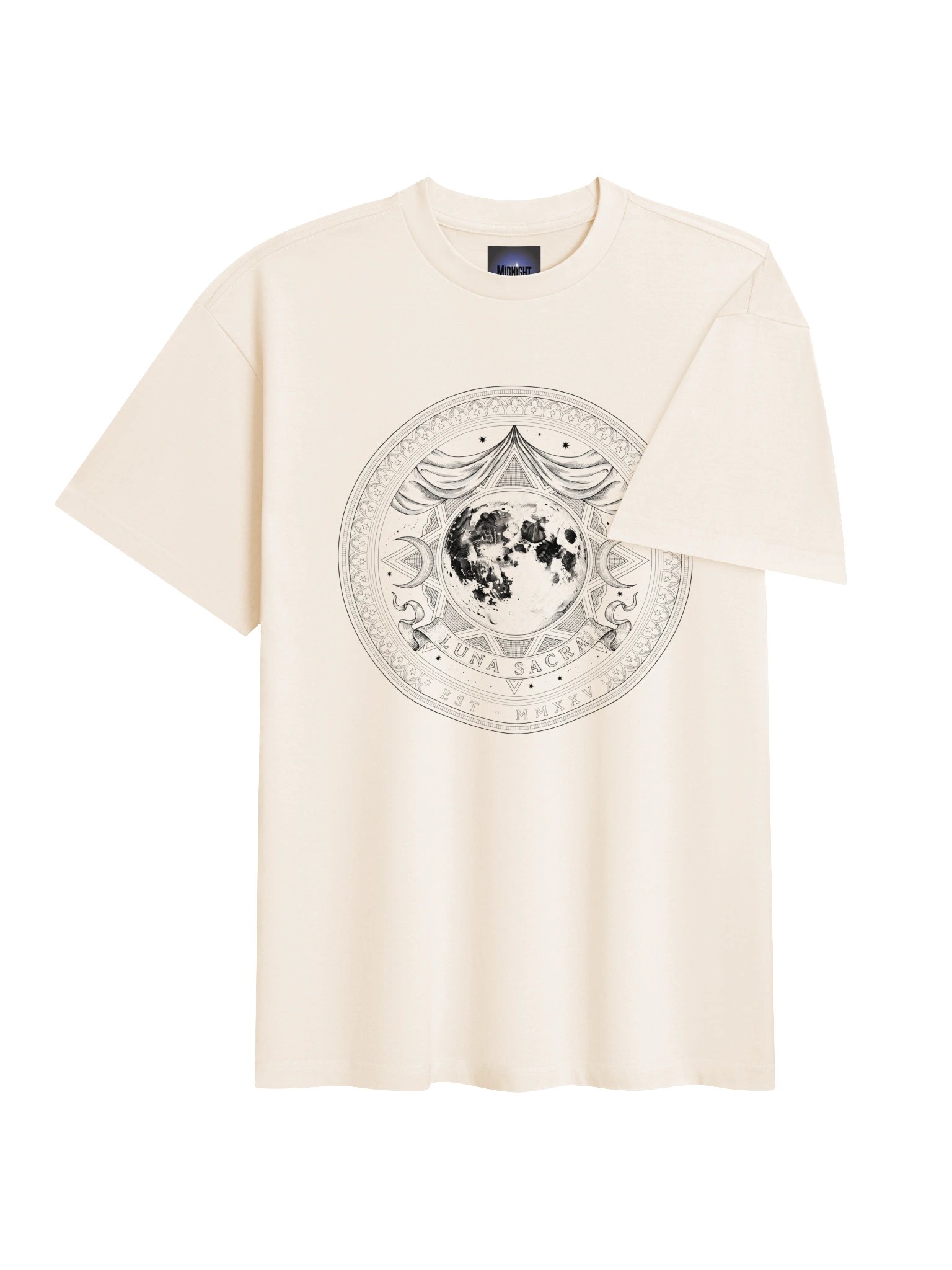 Luna Sacra Medallion // Sacred Moon Heavyweight Box Tee product image (6)