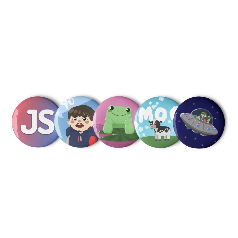 The JacobStreams Pin Badge Set product image (2)