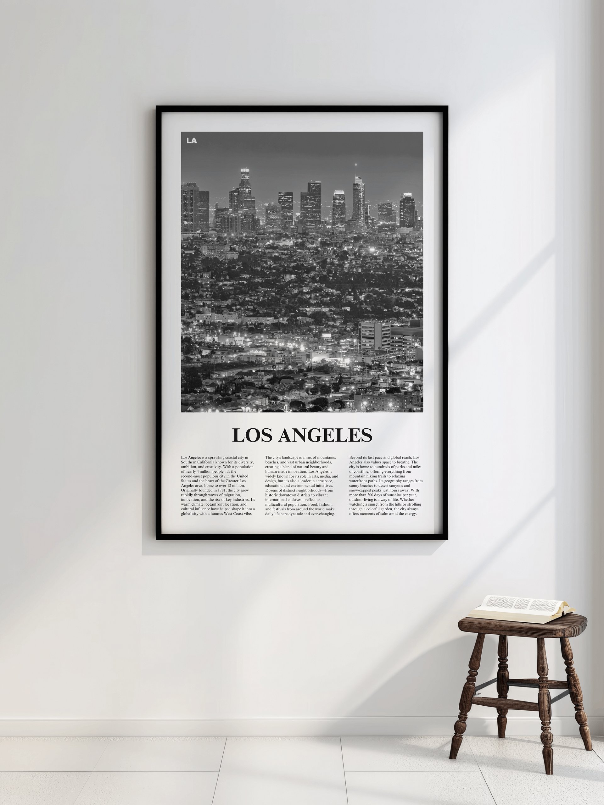 Los Angeles 01 Newspaper Poster | Framed product image (22)