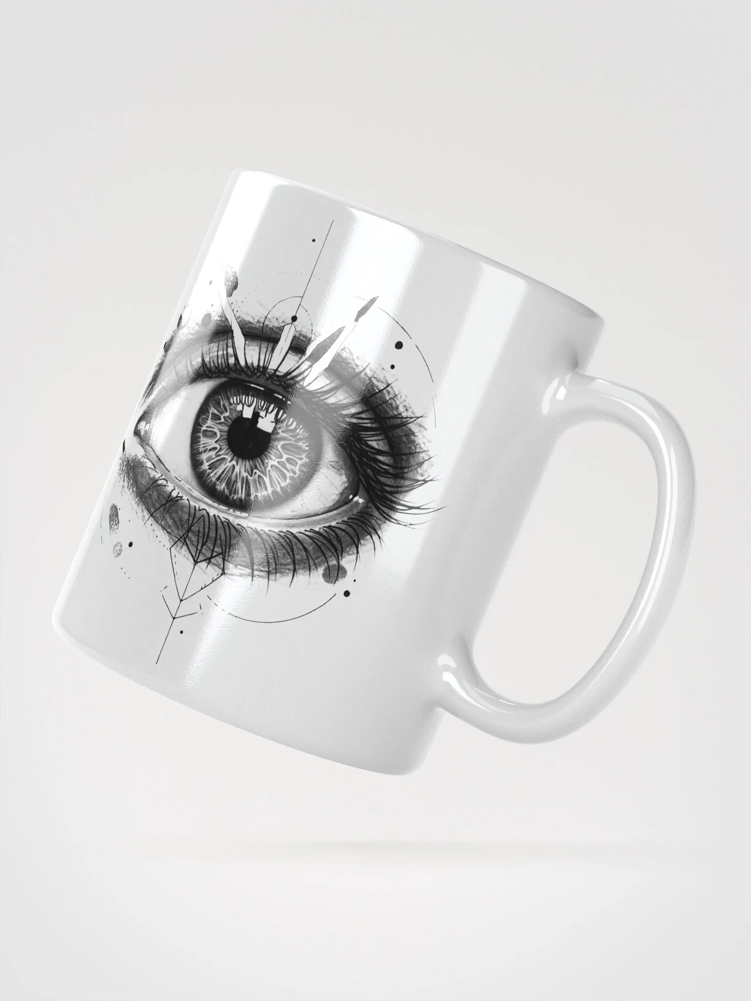 Surreal Eyes White Mug product image (4)