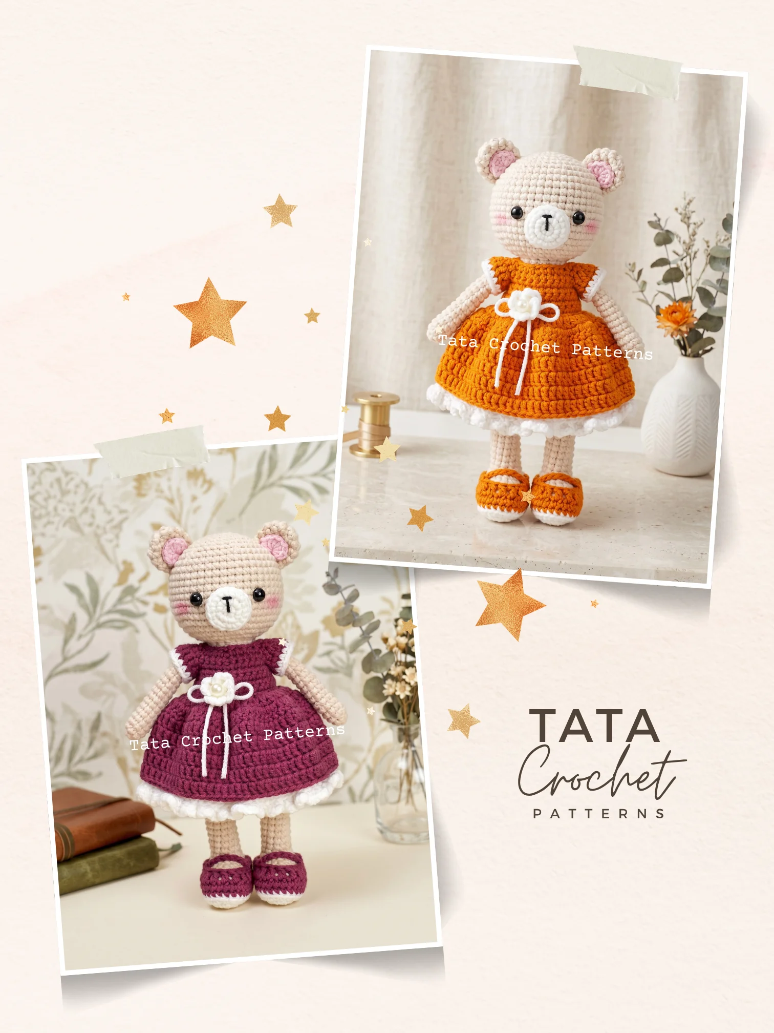 Bea the Resilient Bear – Amigurumi Crochet Pattern | Digital Download PDF product image (7)