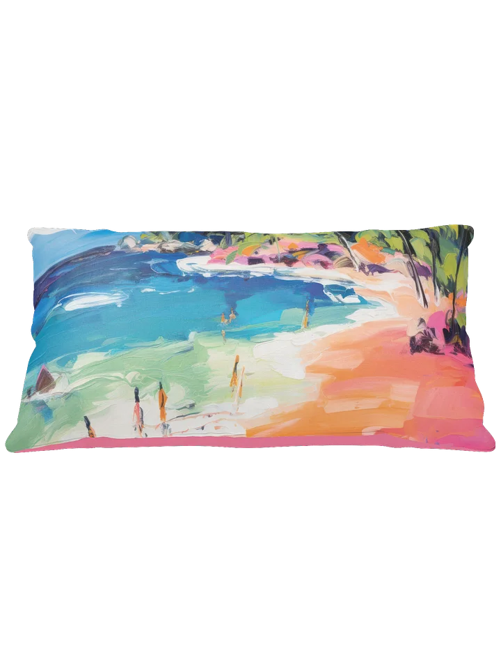 Tropical Beach Scene All-Over Print Basic Pillow product image (3)