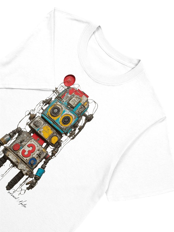 Retro Robot Gear Unisex T-Shirt product image (1)