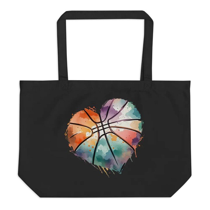 Heart Pastel Basketball Heartbeat Hoops Tote product image (1)
