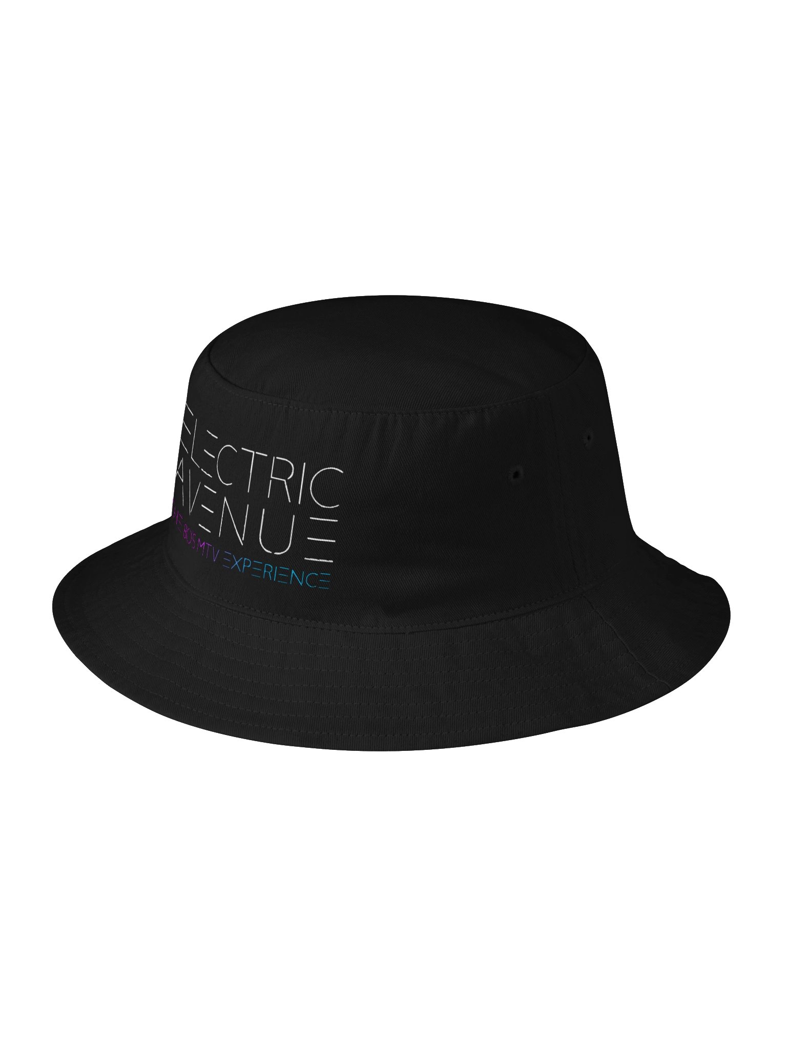 Printed Bucket Hat (Black/Blue) product image (3)