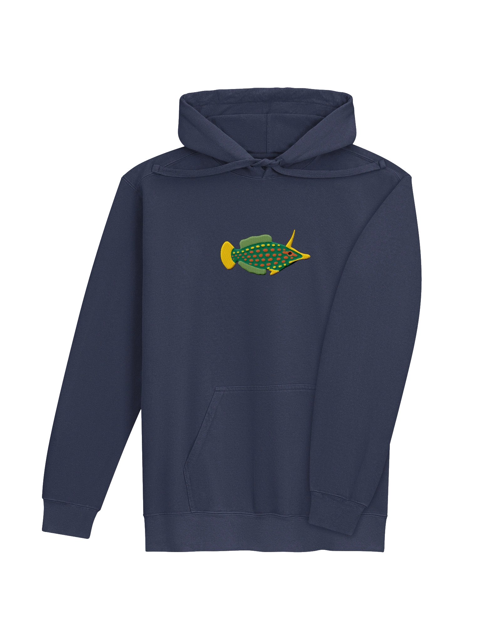 Orange Spotted Filefish Embroidered Hoodie | Saltwater Reef Aquarium & Ocean Lover Apparel product image (20)
