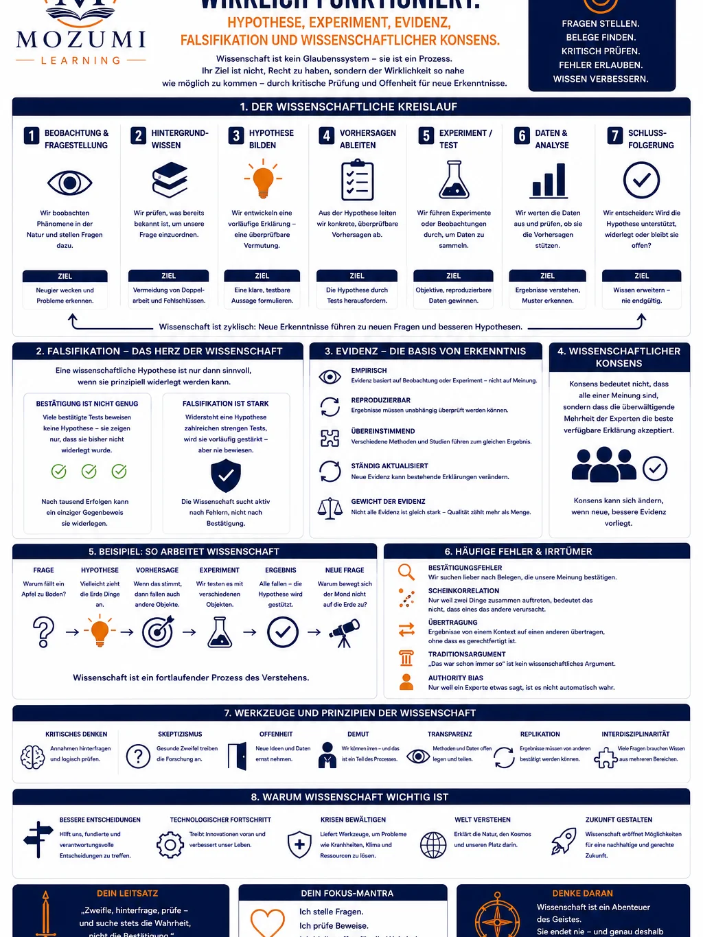 WISSEN & WISSENSCHAFT - Infografik Nr. 5 (Wie Wissenschaft wirklich funktioniert) product image (1)