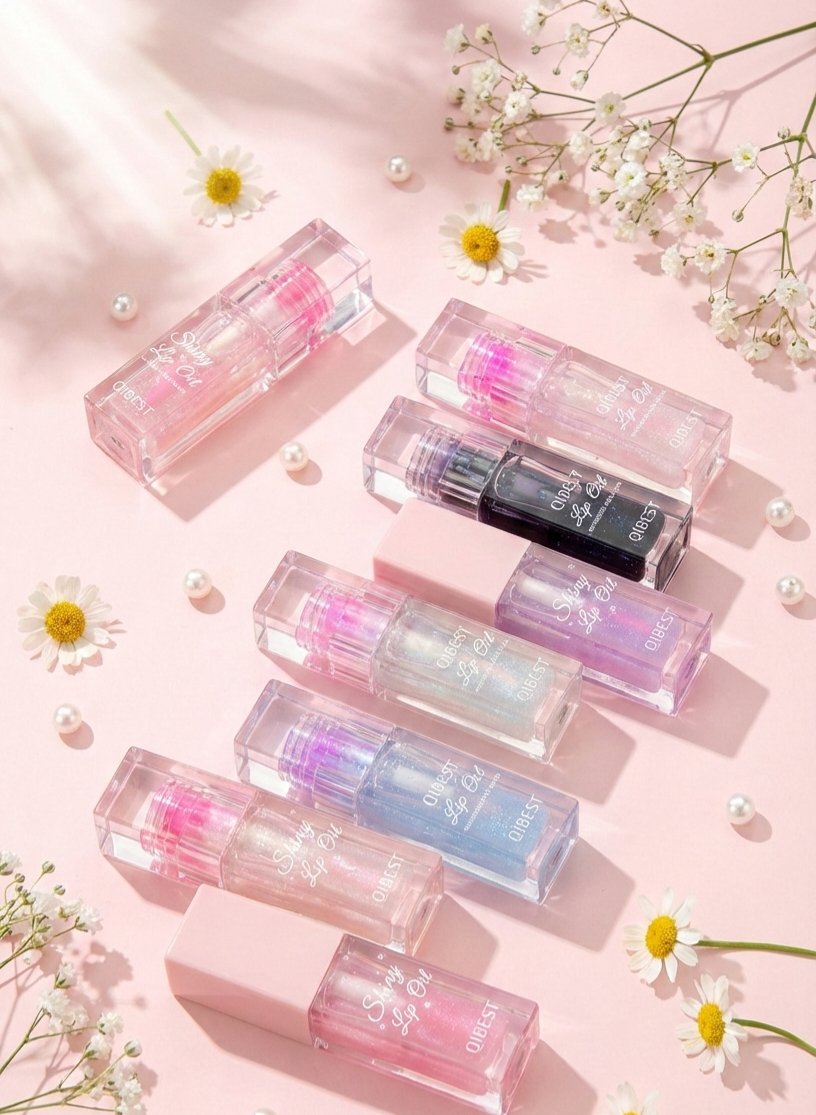 Glitter Pearl Lip Oil Set – 6 Piece Shiny Color-Changing Gloss Collection product image (3)