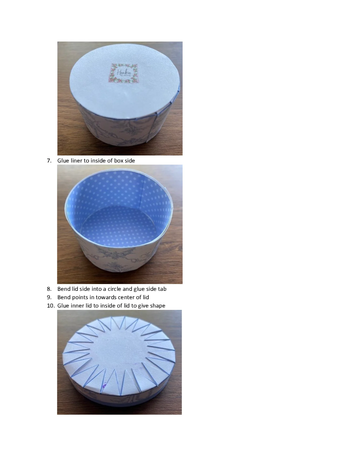 1:6 scale printable PDF hatboxes for 12" fashion dolls product image (5)