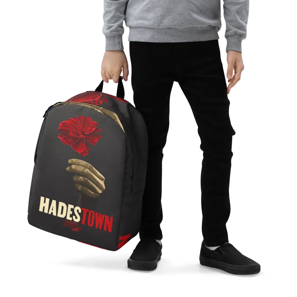 Wait For Me Red Carnation Minimalist Backpack product image (1)