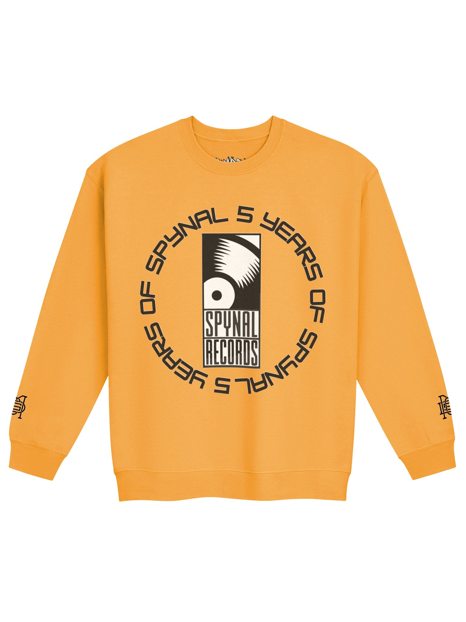 5 YRS OF SPYNAL X CUSSDEM YL/WHT BIG LOGO CREWNECK product image (1)