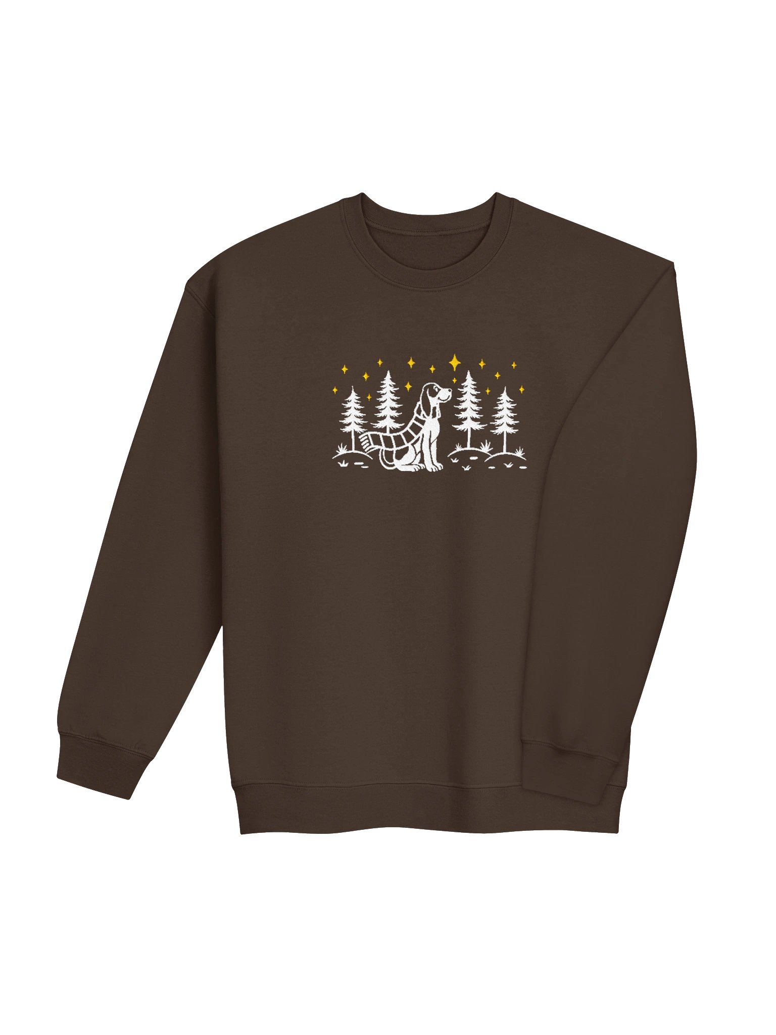 American English Coonhound Winter/Christmas Line Art Design Embroidered Sweatshirt product image (12)