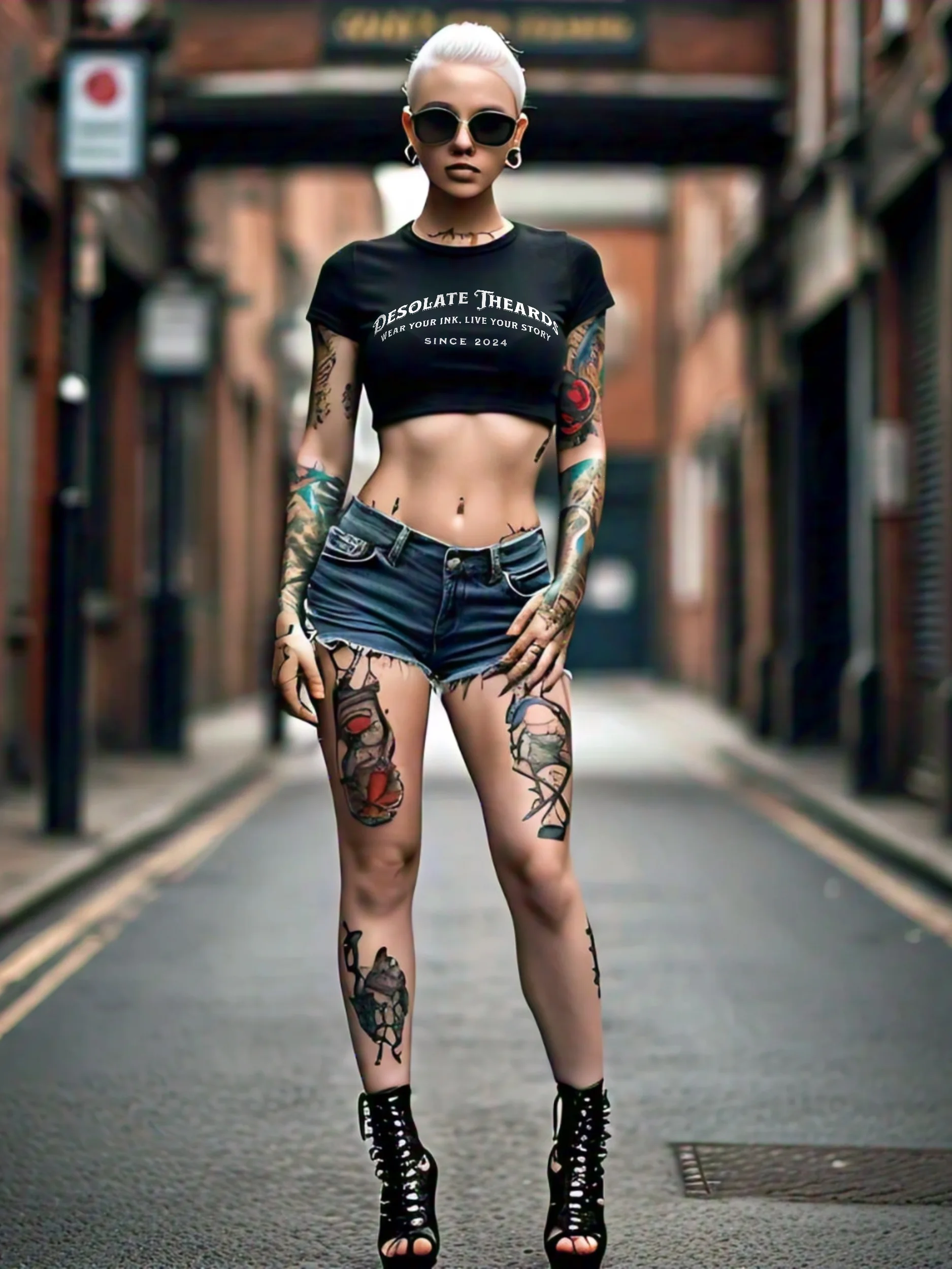 The Itty Bitty Vintage Black Crop product image (1)