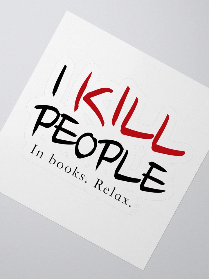 Fiendish Writer Kiss Cut Sticker product image (5)