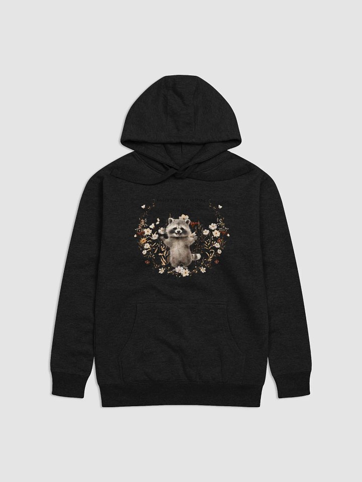 Whimsical Raccoon Floral Hoodie product image (1)