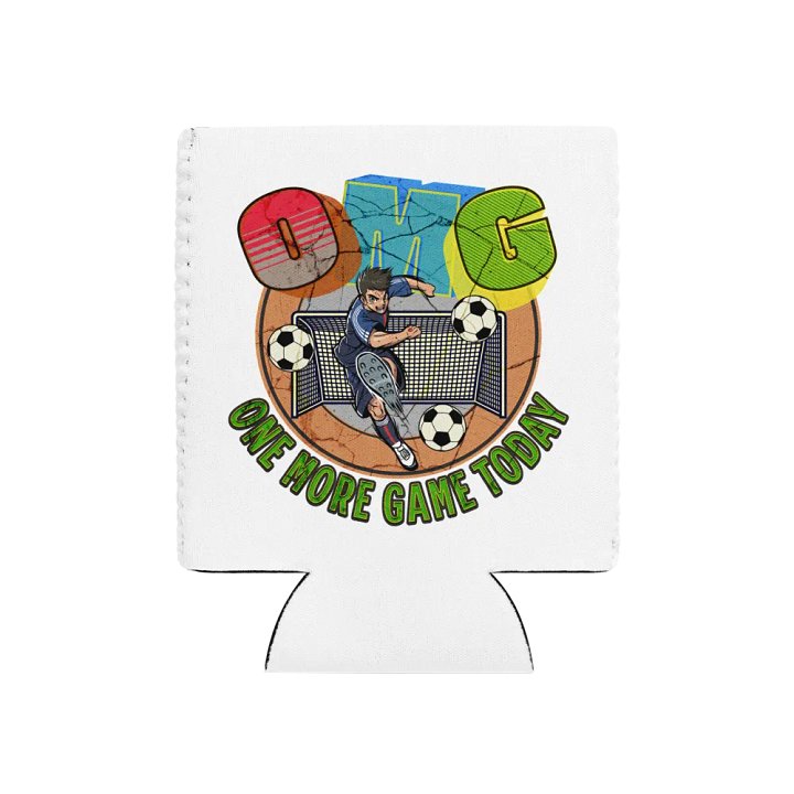 OMG One More Game Today Soccer Can Cooler product image (1)