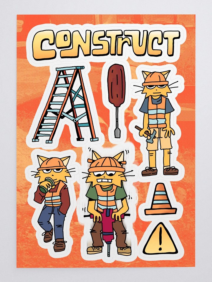 CONSTRUCTION Sticker Sheet product image (1)