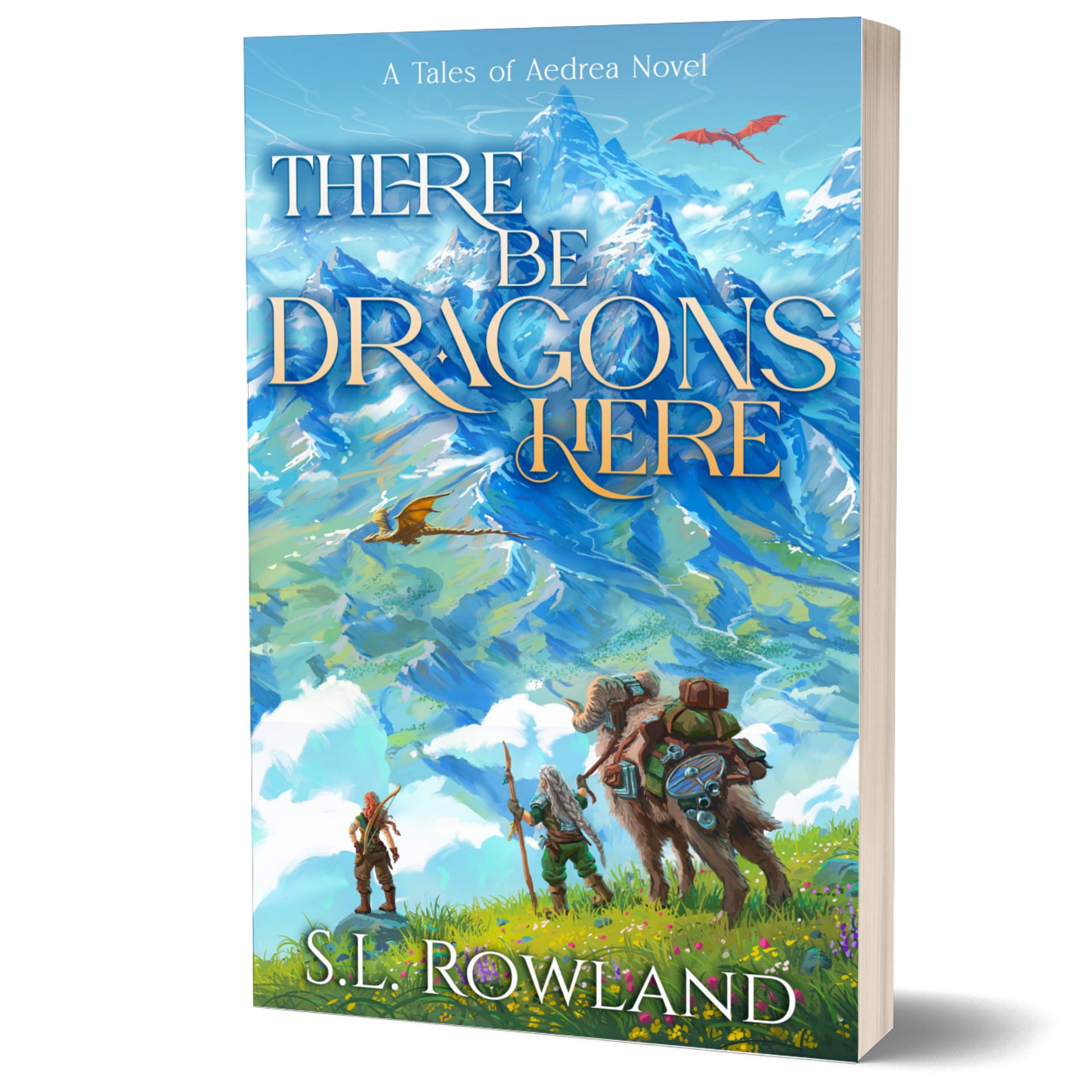 There Be Dragons Here Signed Paperback product image (1)