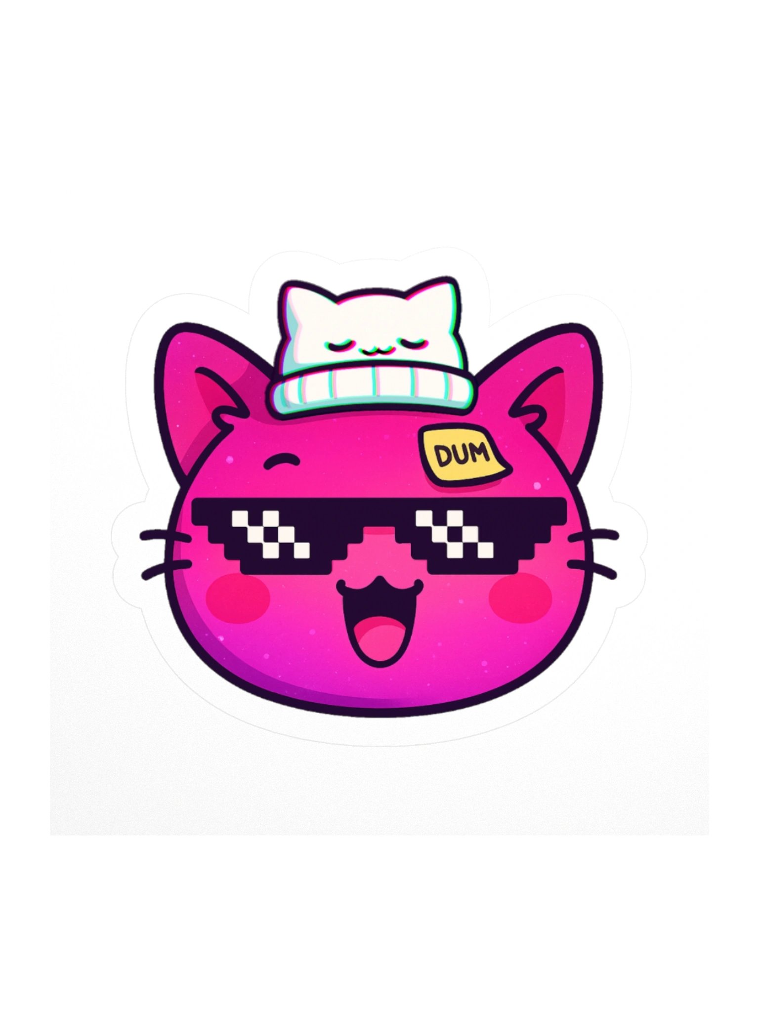 Cool Cat Kiss Cut Stickers product image (1)