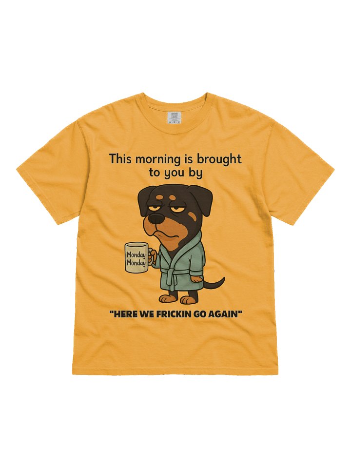 Rottweiler Monday Morning Vibes T-Shirt product image (4)