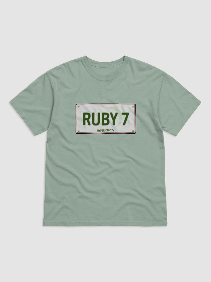 Ruby 7 License Plate Heavyweight T product image (1)