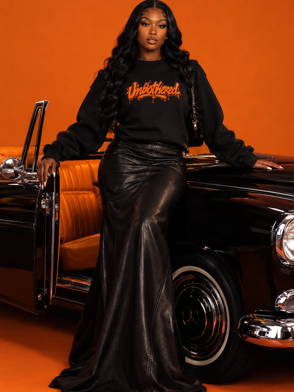 HERitage Unbothered Sweatshirt In Orange product image (1)