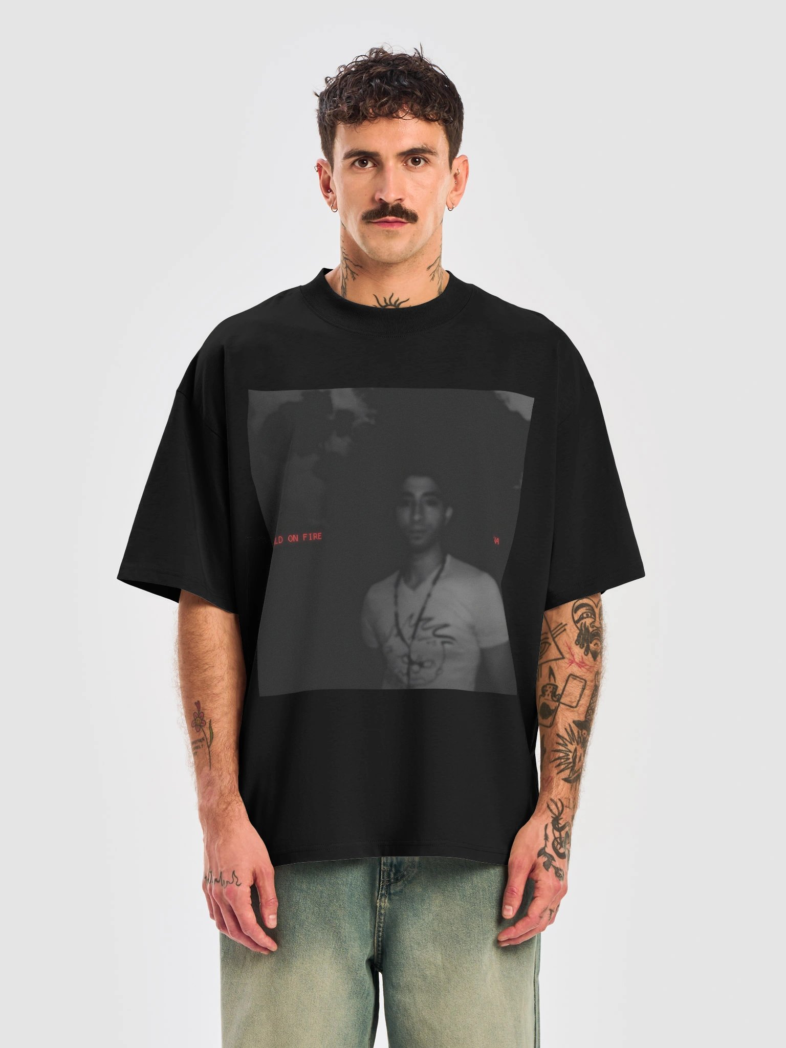 World on Fire Organic Oversized Tee product image (5)