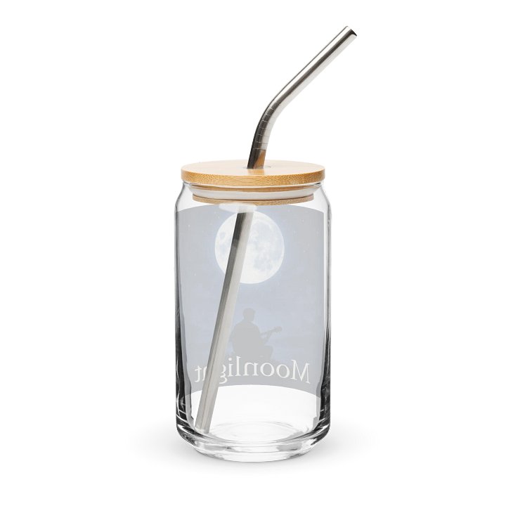 Moonlight Album Cover Can Shaped Glass + Lid & Straw - Show your Support - Drinkware product image (2)
