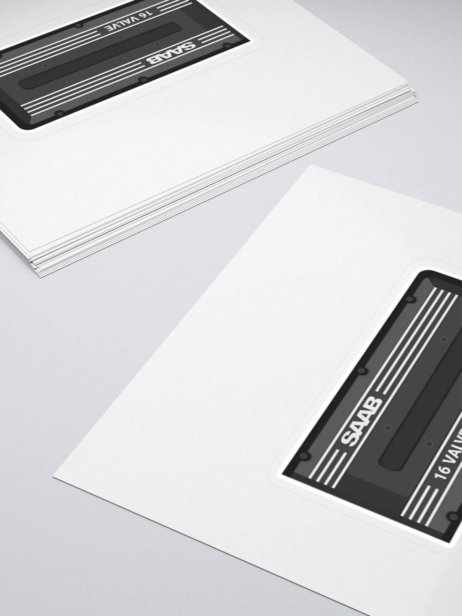 Retro Saab 16 Valve Sticker product image (4)