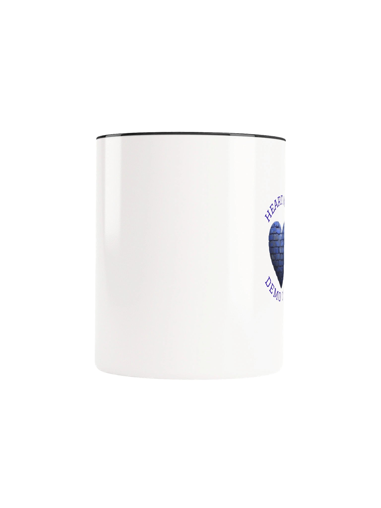 Heart Wall Demo Crew Ceramic Mug - Blue Graphic - 11oz or 15oz product image (5)