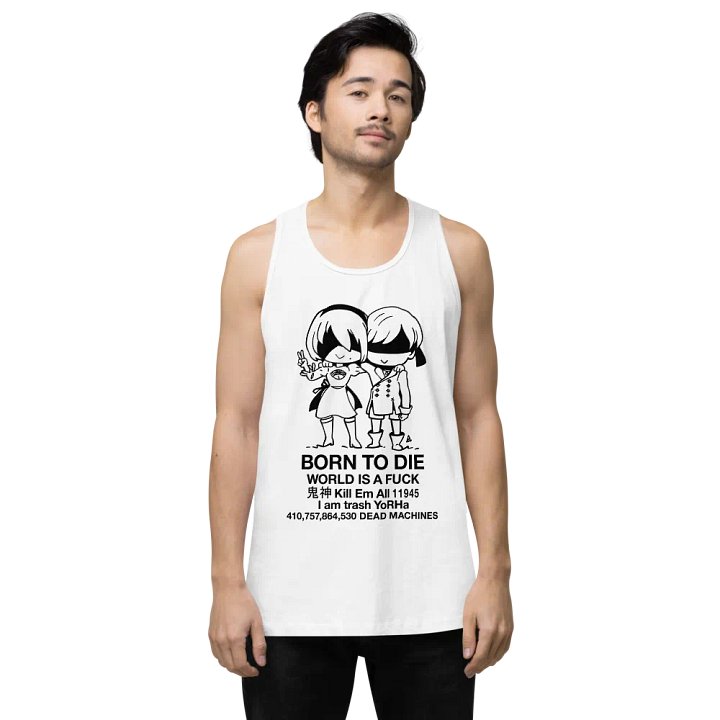 BORN TO DIE - TANKTOP - WHITE product image (2)