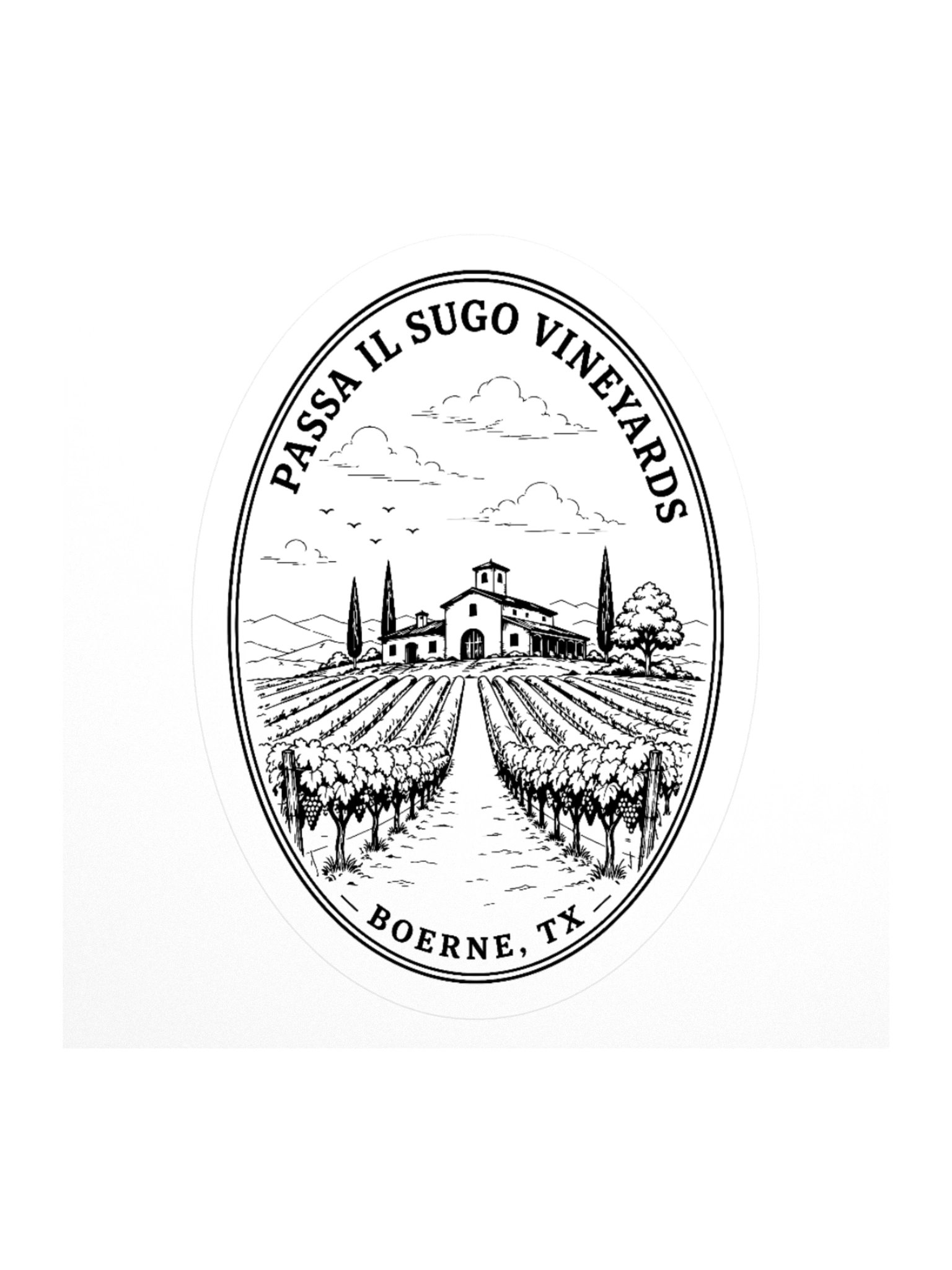 Passa Il Sugo Vineyards sticker product image (1)