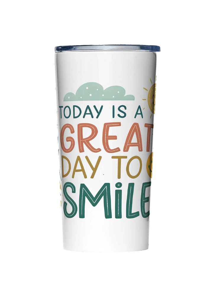 Smile All Day Stainless Steel Tumbler product image (1)