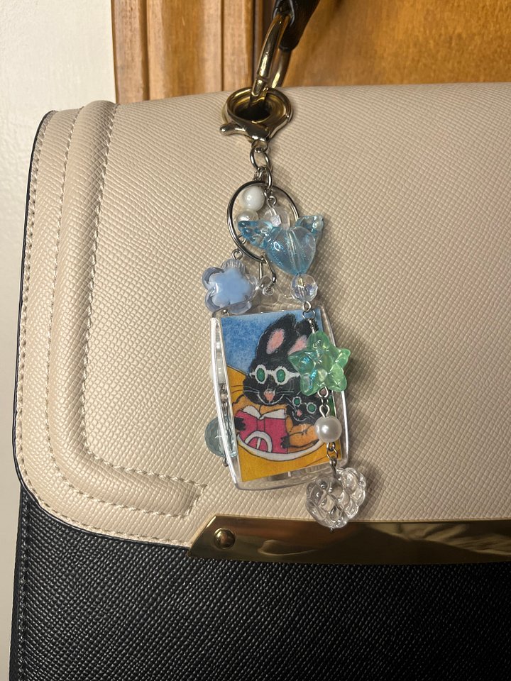 Flying Bunnies Deluxe Bag Charm product image (1)