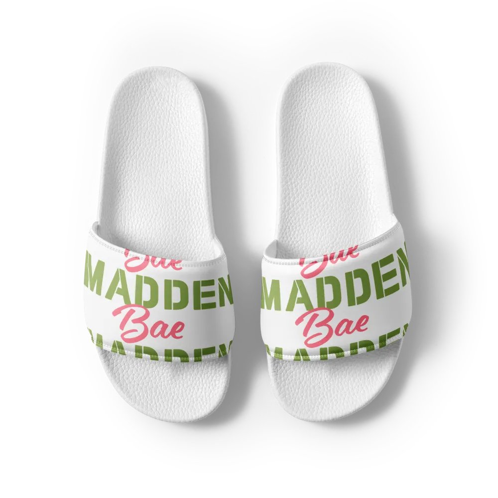 MaddenBae Womens Signature Slides White product image (4)