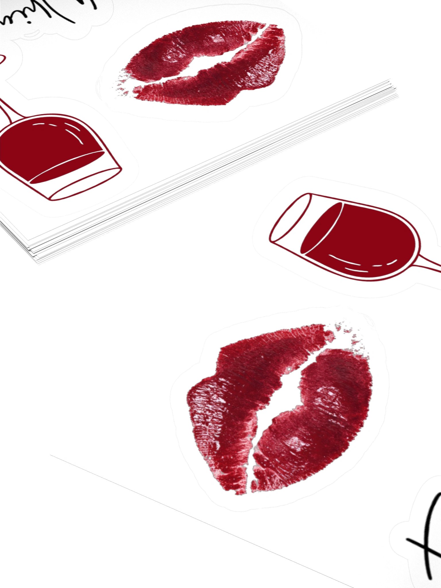 Slivers of Red Sticker Pack product image (4)