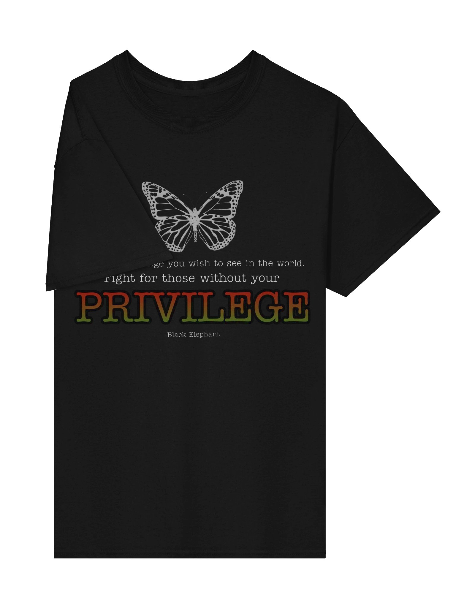 Create the Change-Privilege Butterfly Unisex T Shirt product image (4)