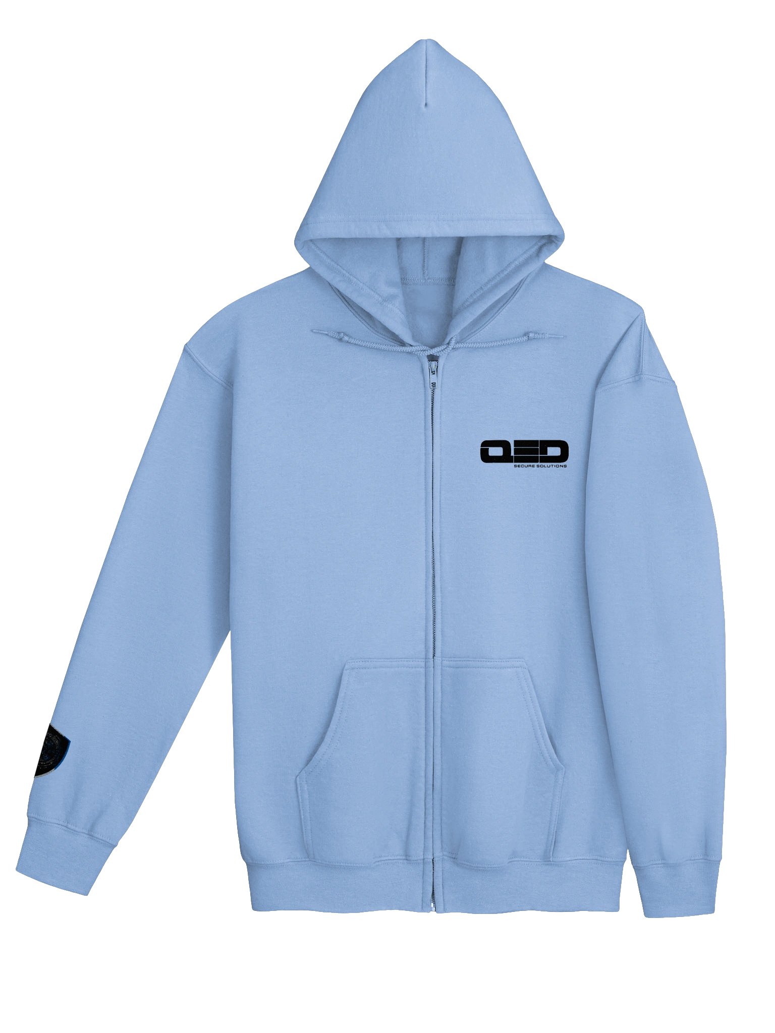QED Logo Front and Sleeve Embroidered Zip Hoodie product image (4)
