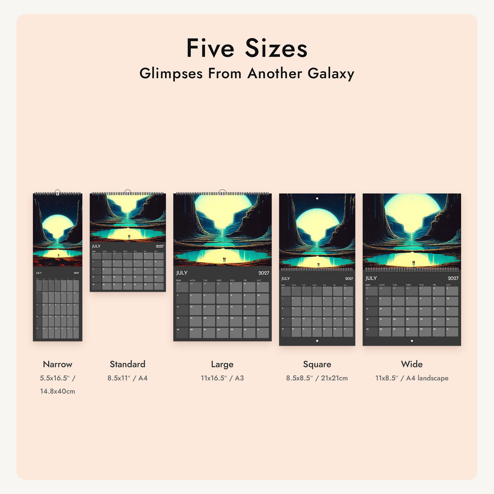 Glimpses From Another Galaxy 2027 Calendar product image (2)