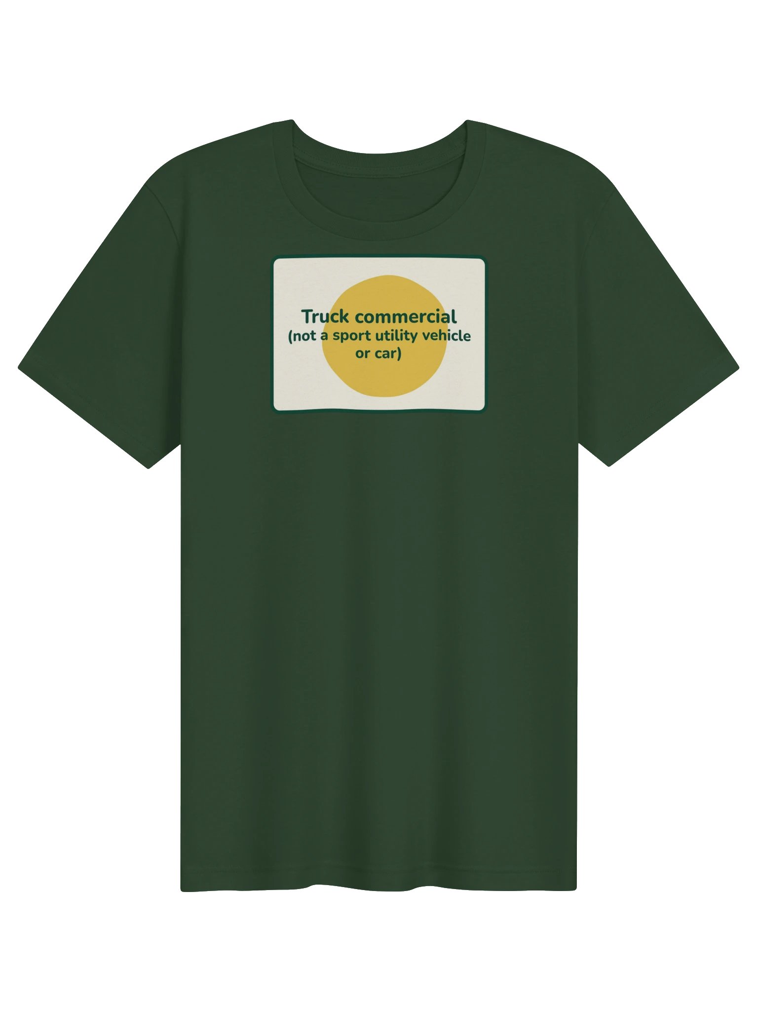 Truck commercial T-shirt (green) product image (1)