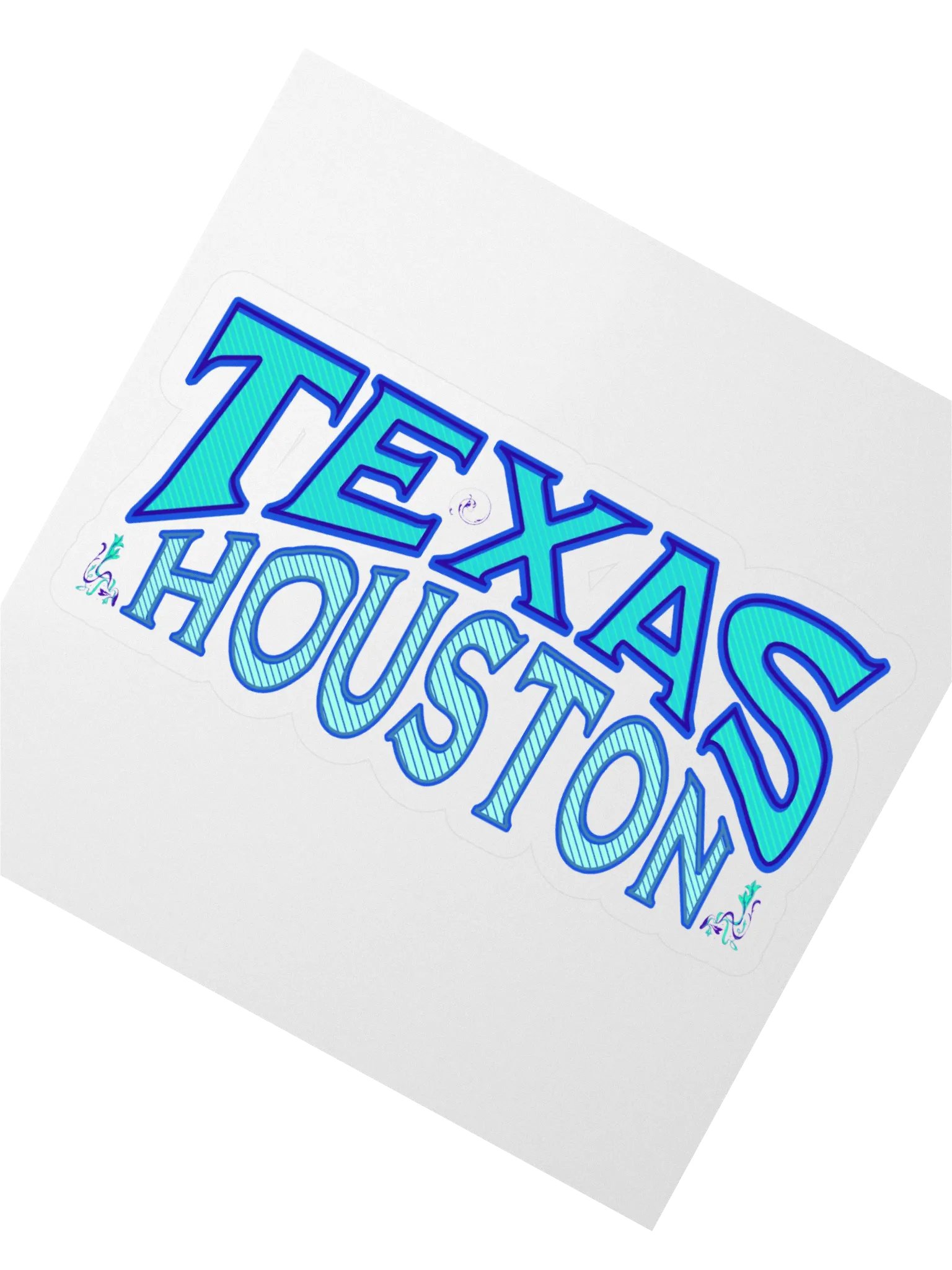 Dynamic Texas Houston Kiss-Cut Sticker product image (3)