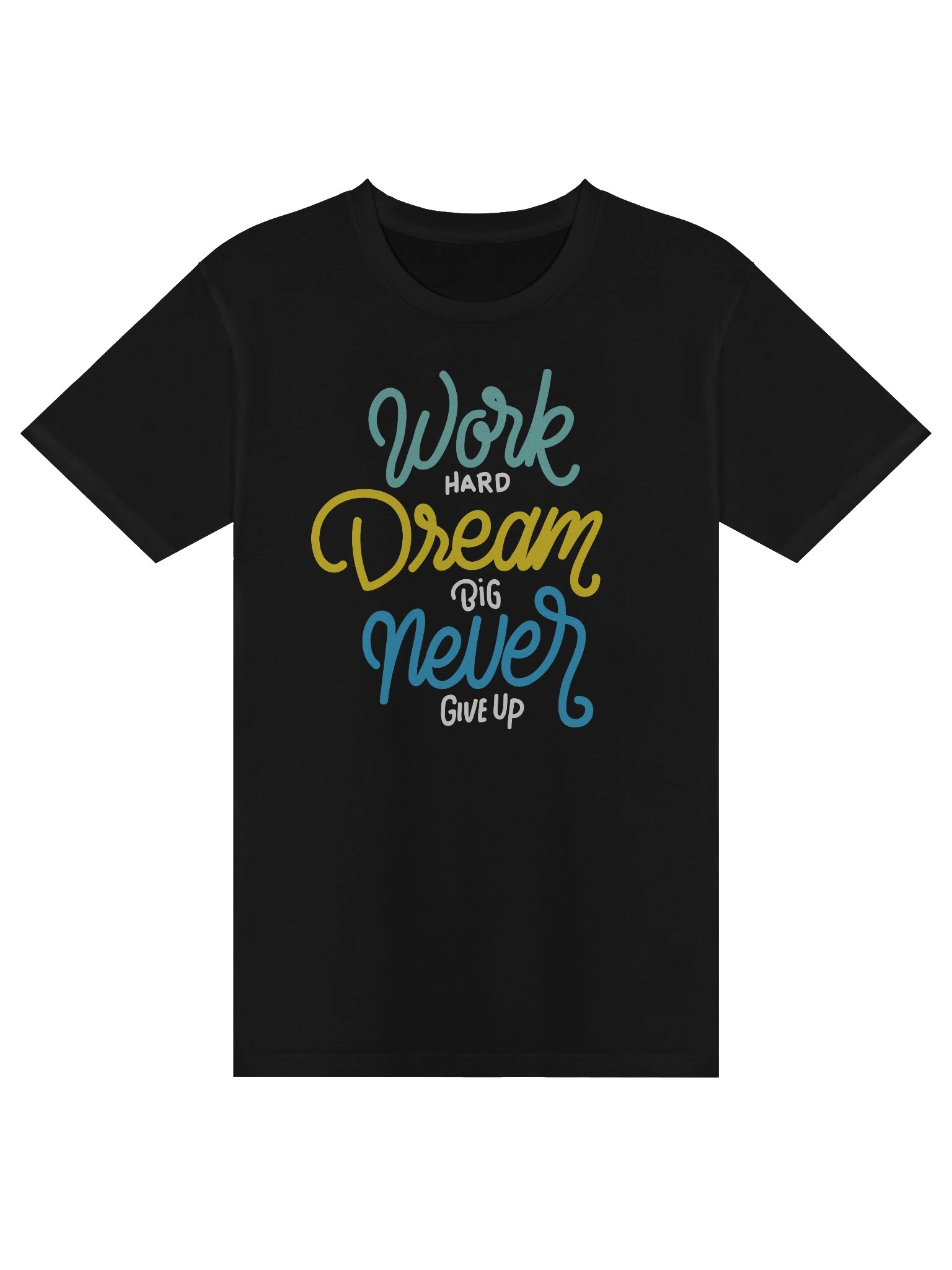 Work Hard, Dream Big, Never Give Up – Premium Motivational T-Shirt product image (2)