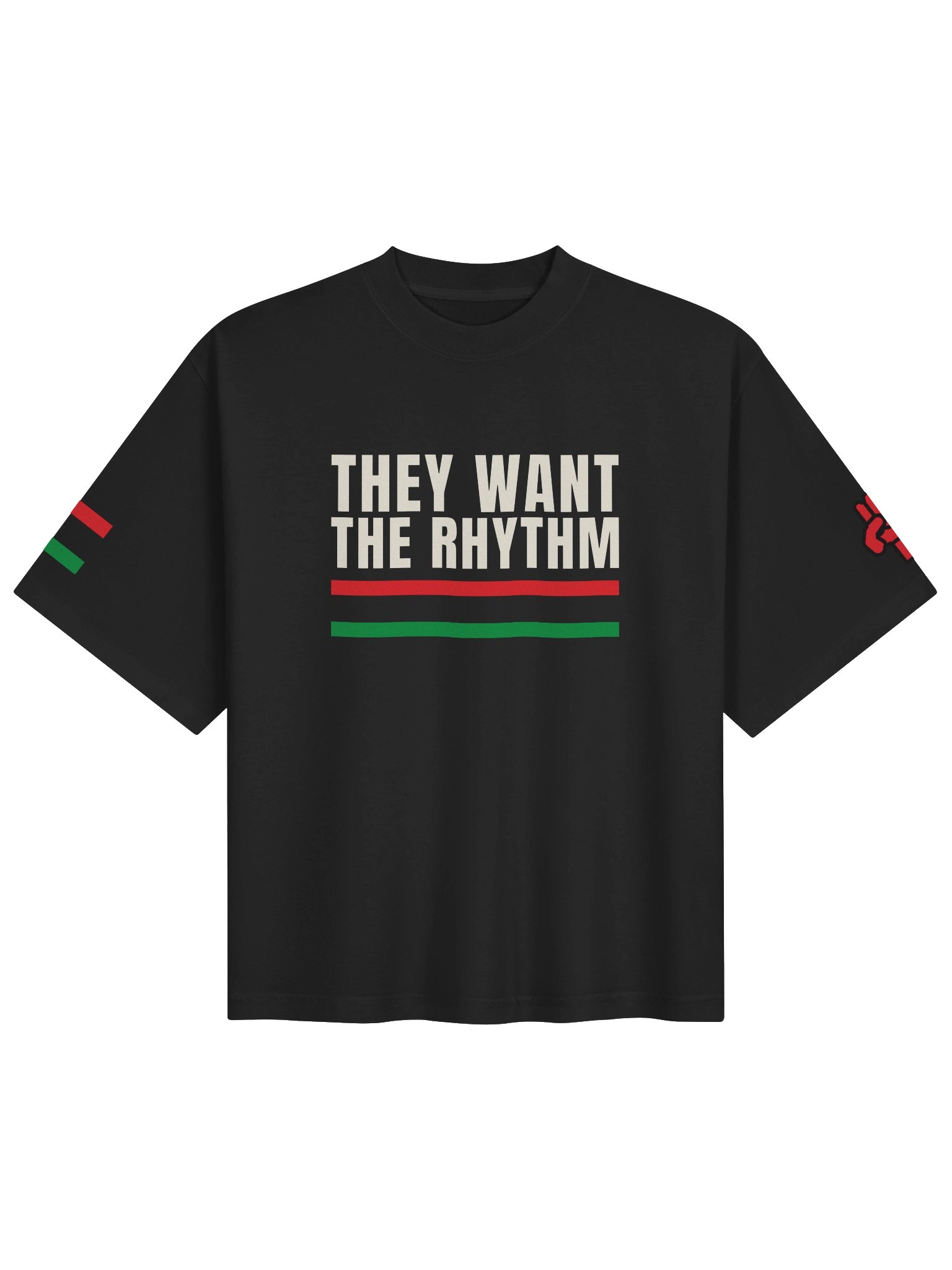 RHYTHM & BLUES — They Want The Rhythm · Tee · Black product image (1)