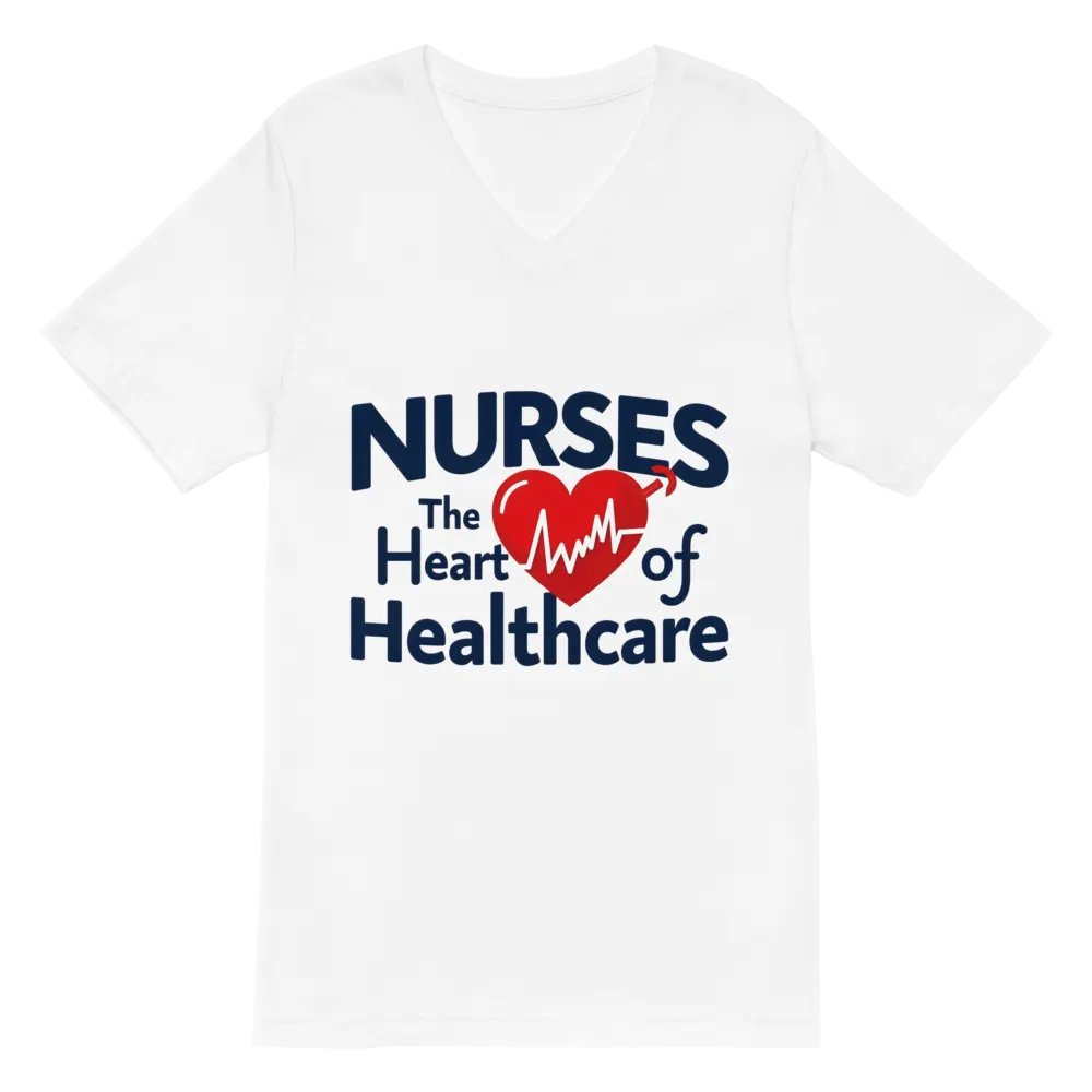Heartbeat of Healthcare V-Neck Tee product image (2)