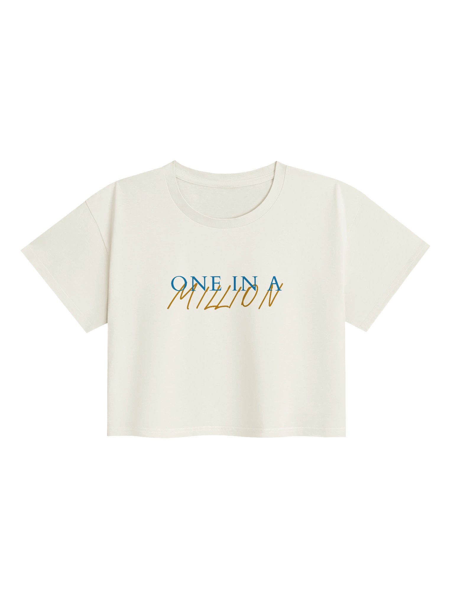 One in a Million Women’s Cropped T-Shirt – Aesthetic Minimal Graphic Crop Tee product image (37)