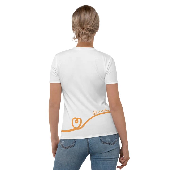Mellow Ribbon - Women's T-Shirt (White+Orange) product image (2)