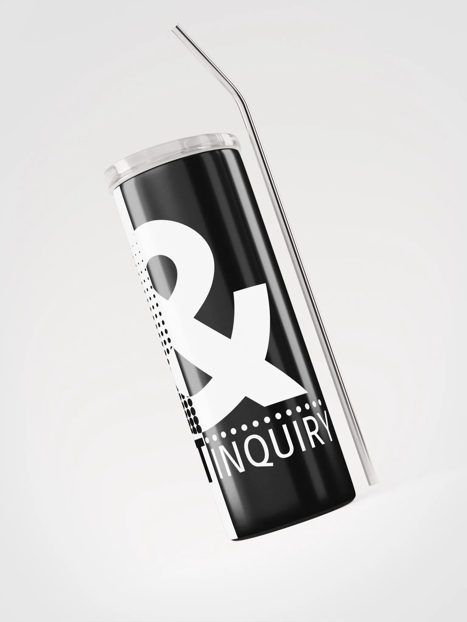 Art & Inquiry Stainless Steel Tumbler with Straw [W&B] product image (3)